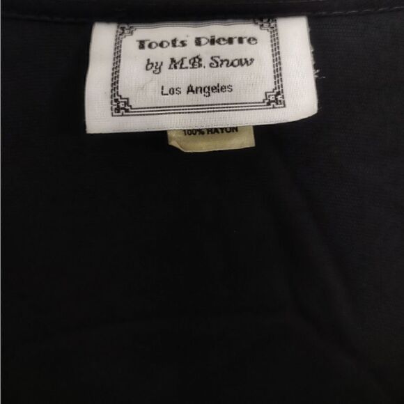 Vtg Toots Dierre Womens‎ Sz Medium Black Velvet 2 Pc Jacket Maxi Skirt - Picture 8 of 15